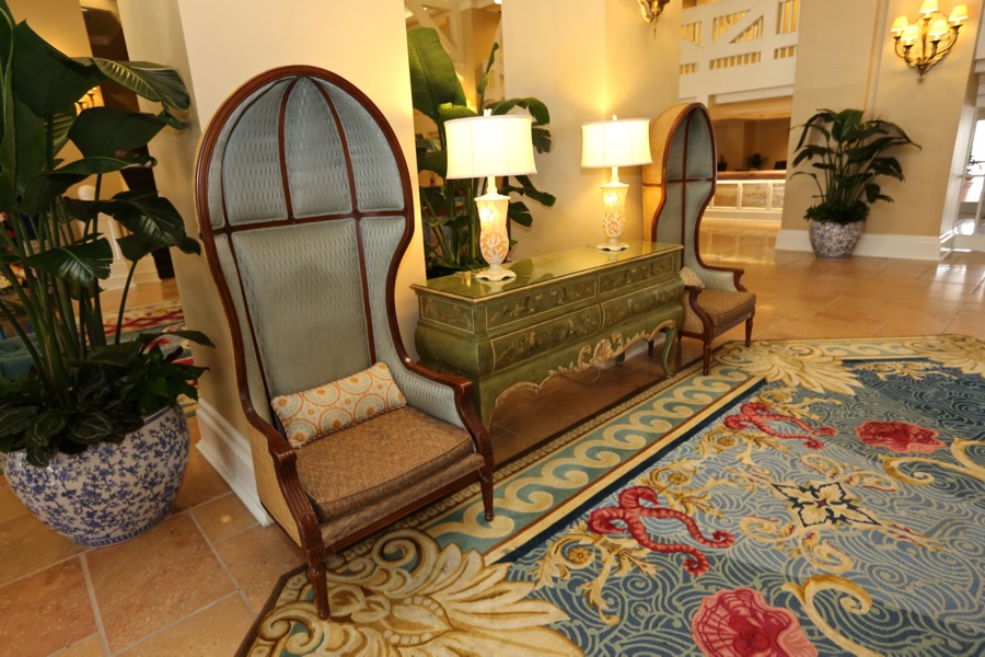 Walt Disney World Beach Club Resort Lobby Chair Prop Upholstery Fabric BTY