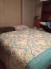 Queen bed with camo -  pretty bedding.jpg