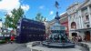 Bus and Fountain - The Night Bus with Eros Fountain in foreground.jpg