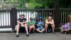 Snack on a Bridge - Having some ice cream and frozen bananas at Animal Kingdom.jpg