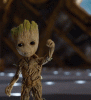 baby groot wave.gif