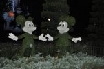 Magic Kingdom- Mickey & Minnie Topiere Dusk.JPG
