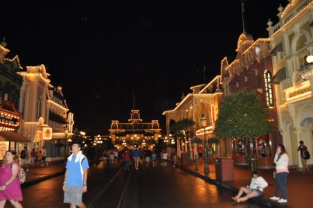Magic Kingdom- View Towards Main Street USA Dusk.JPG