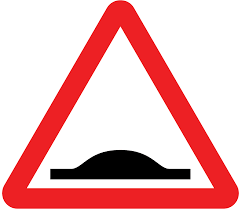 Hump in the road sign - Theory Test