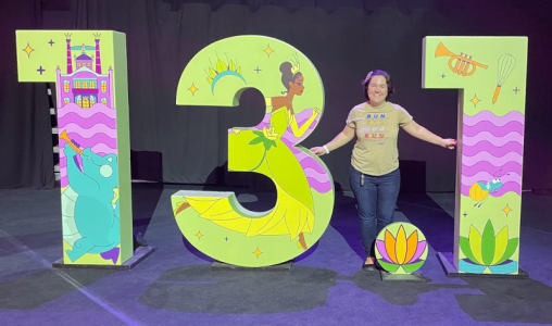 Me with the 13.1 numbers at the expo