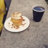 Maple Bacon Stout and Piggylicious Cupcake.JPG