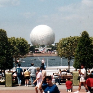 View from American Adventure before American Gardens Theater.