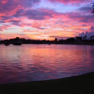 Epcot sunset