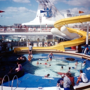 Kid's Mickey pool.