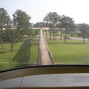 View from Monorail driver compartment