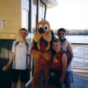 meeting pluto on the boat to TTC