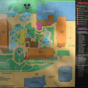 Map of the Disneyland Hotel