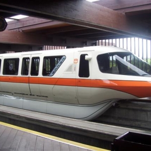 Monorail Orange at the Poly.