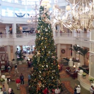 Grand Floridian Christmas Tree and decorations.