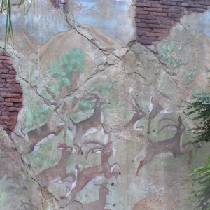 Wall at AK with Waving Hidden Mickey
