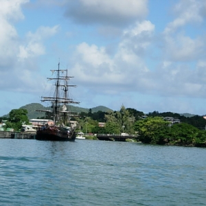 pirate ship at St. Lucia