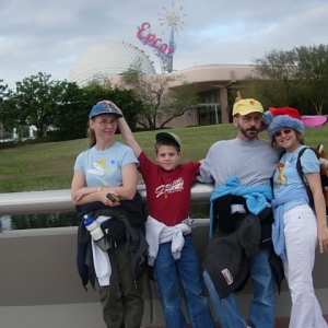 family at epcot