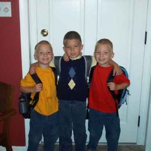 MY boys off to school!!!!!