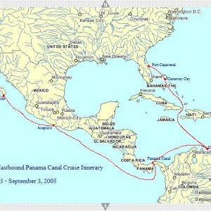 Eastbound Panama Canal Cruise Itinerary