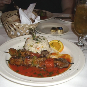 Restaurant Marrakesh - Shish Kabob and Iced Mint Tea!