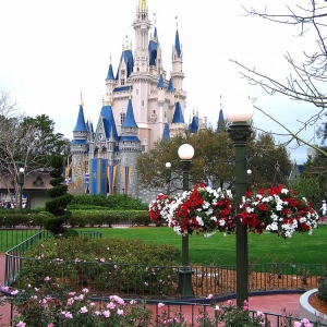 Castle view from the Rose garden.