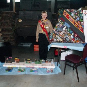 History project on floor