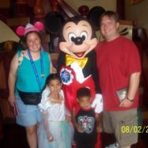 Family picture with Mickey