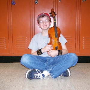 Nicky and his viola