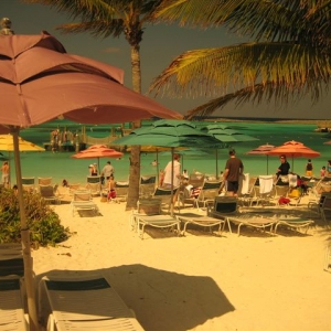 Beach thru sunglasses