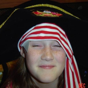 Argh!!  she's a pirate.
