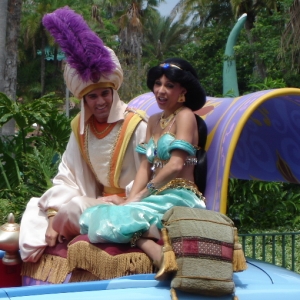 Stars and Motor Cars Parade - Aladdin & Jasmine
