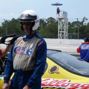 Dad at the Richard Petty Driving Experience