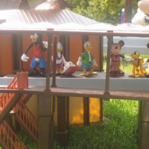 Characters waiting at the poly