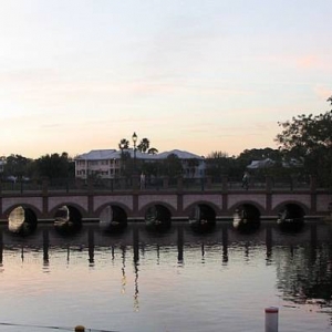 Bridge in early evening