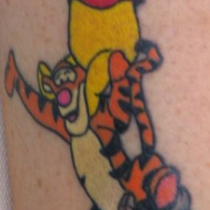 Sue's Pooh tattoo