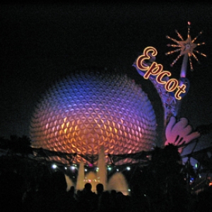 Spaceship Earth At Night