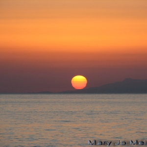 Sunset over the Mediterranean
