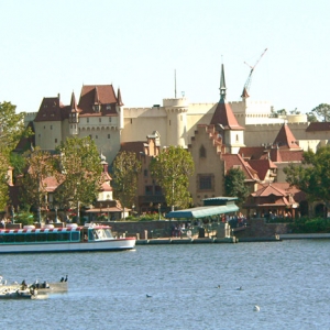 view of Germany across lake