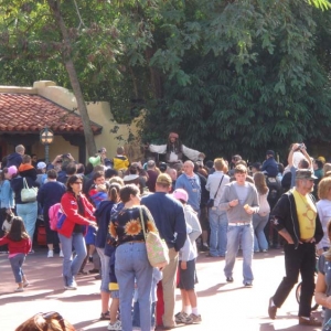 Jack Sparrow Crowd in Magic Kingdom