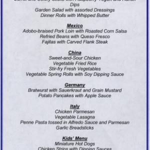 Illumination Grand Gathering menu