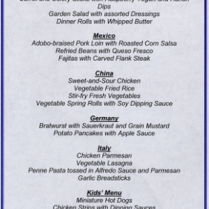 Illumination Grand Gathering menu