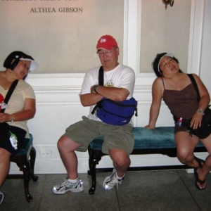 resting at American Adventure