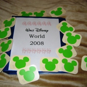 Binder and Lime Green Mickey
