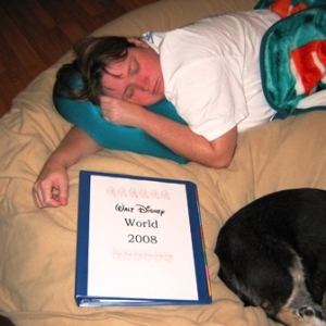Binder and sleeping pic