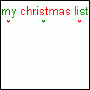 Christmas-list