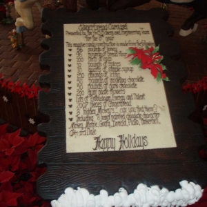 Beach Club Gingerbread Menu
