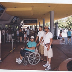 My family outside Epcot