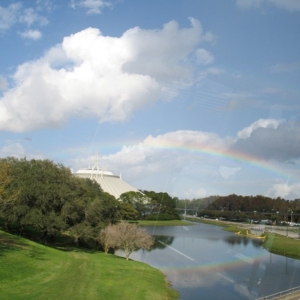 Rainbow over Space Mountain