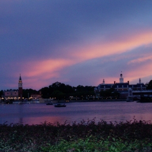 Sunset Over World Showcase