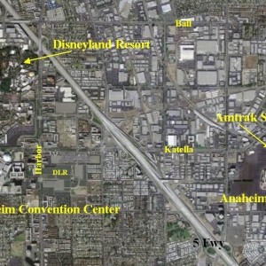 Map of Anaheim